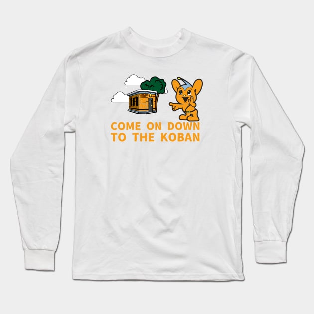 Pipo Kun Come on Down to the Koban Long Sleeve T-Shirt by PsychicCat